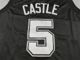 2026 SA SPURS CASTLE #5 Black City Edition Top Quality Hot Pressing NBA Jersey