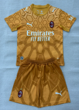 2026-27 Kids AC Milan goalkeeper yellow Soccer Jersey