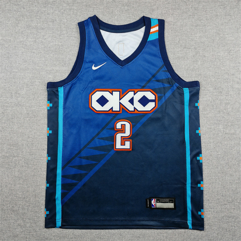 2026 OKC Thunder GILGEOUS-ALEXANDER #2 City Edition Top Quality Hot Pressing NBA Jersey