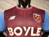 2026-27 Mens West Ham United home Player version soccer Jersey