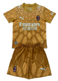 2026-27 Kids AC Milan goalkeeper yellow Soccer Jersey