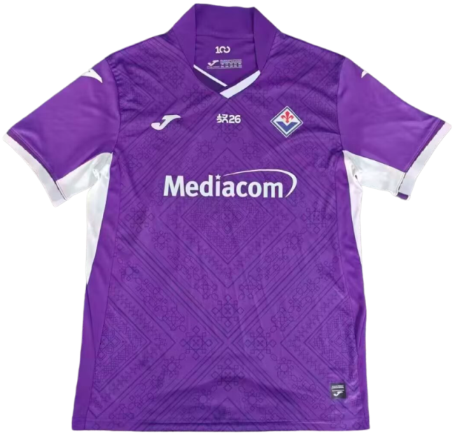 2026-27  Mens Fiorentina home Purple soccer Jersey