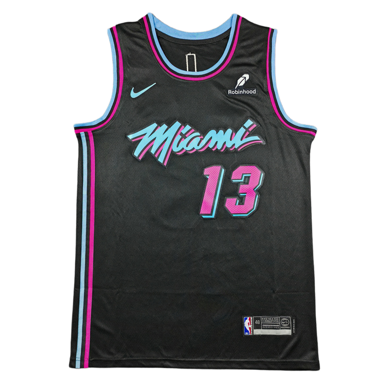 2025 HEAT ADEBAYO #13 Black City Edition Top Quality Hot Pressing NBA Jersey (V领）
