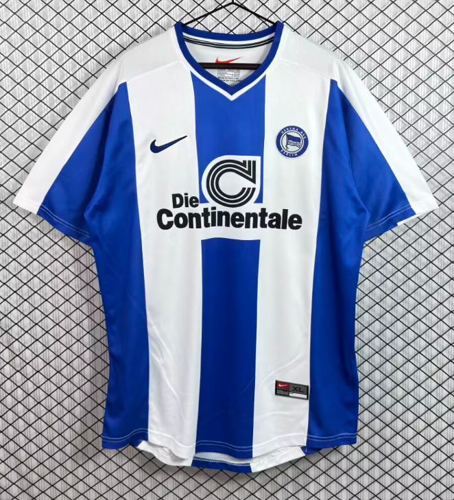 1999-2000 Hertha BSC home blue white Retro Soccer Jersey