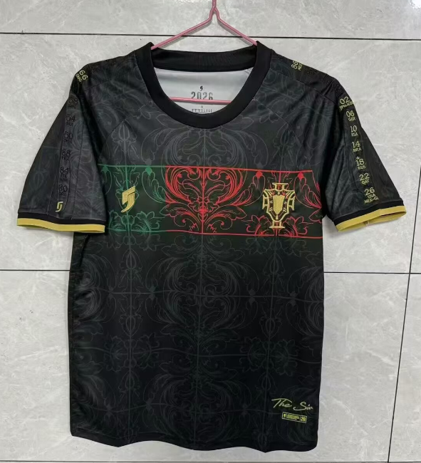 2026-27 Mens Portugal Special Edition black soccer Jersey