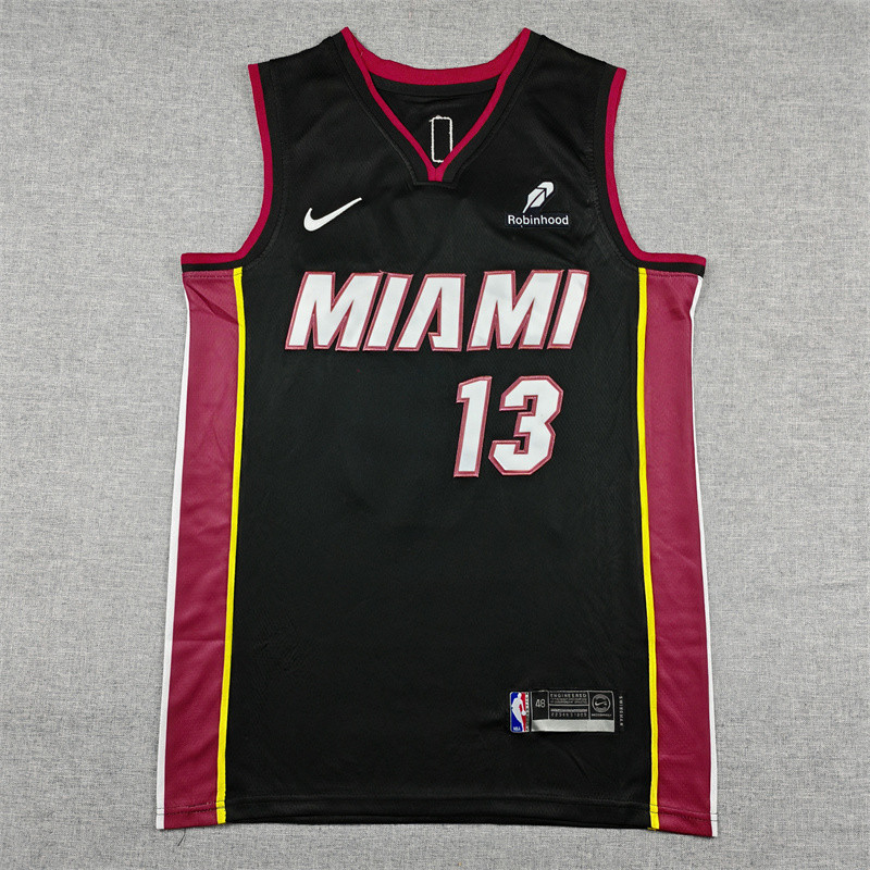 2025 HEAT ADEBAYO #13 Black Top Quality Hot Pressing NBA Jersey (V领）