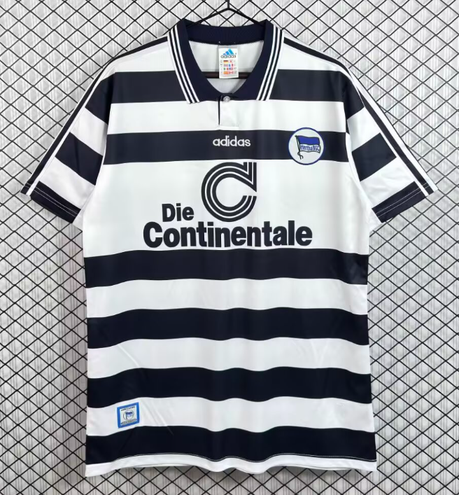 1998-1999 Hertha BSC home black Retro Soccer Jersey