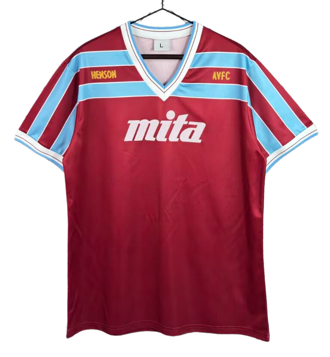1985-1987 Aston Villa Home Retro Soccer Jersey