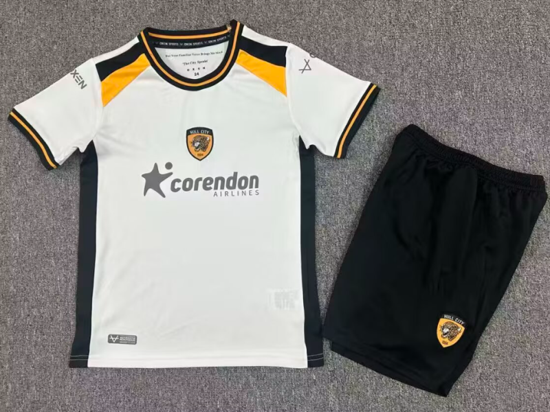 2026-27 Kids Hull City away white Soccer Jersey