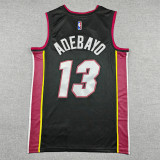 2025 HEAT ADEBAYO #13 Black Top Quality Hot Pressing NBA Jersey (V领）
