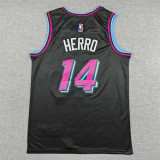 2025 HEAT HERRO #14 Black City Edition Top Quality Hot Pressing NBA Jersey (V领）