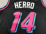 2025 HEAT HERRO #14 Black City Edition Top Quality Hot Pressing NBA Jersey (V领）