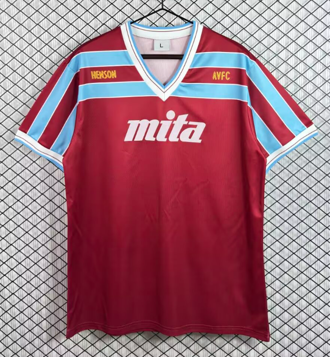 1985-1987 Aston Villa Home Retro Soccer Jersey