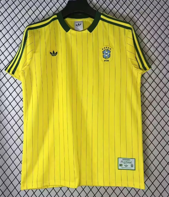 2026-27 Mens Brazil yellow Retro version soccer jersey