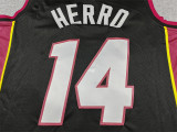 2025 HEAT HERRO #14 Black Top Quality Hot Pressing NBA Jersey (V领）