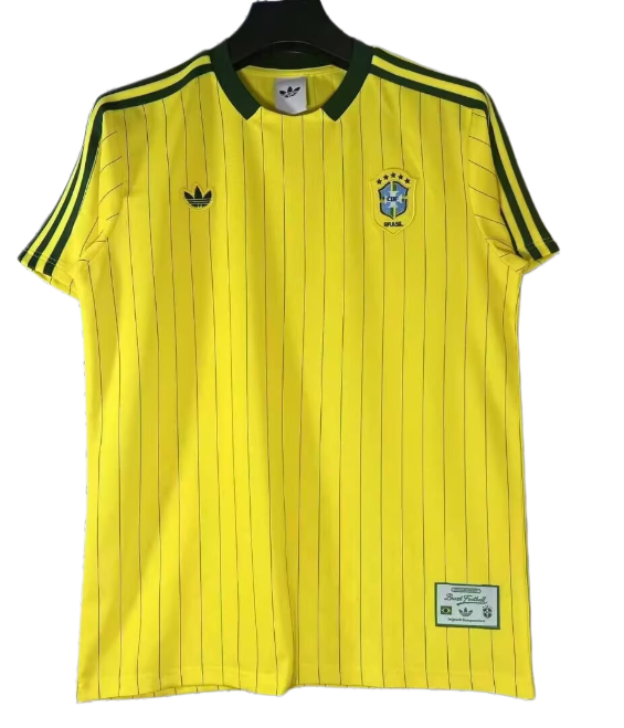 2026-27 Mens Brazil yellow Retro version soccer jersey