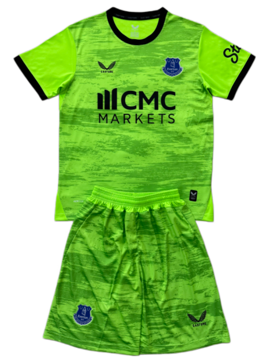 2026-27 Kids Everton Green goalkeeper Soccer Jersey