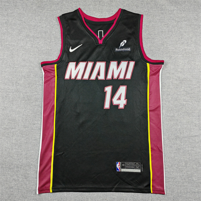 2025 HEAT HERRO #14 Black Top Quality Hot Pressing NBA Jersey (V领）