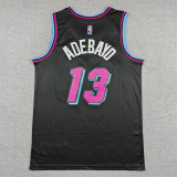 2025 HEAT ADEBAYO #13 Black City Edition Top Quality Hot Pressing NBA Jersey (V领）