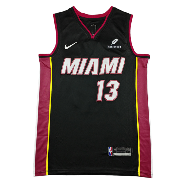 2025 HEAT ADEBAYO #13 Black Top Quality Hot Pressing NBA Jersey (V领）