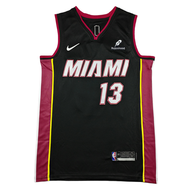 2025 HEAT ADEBAYO #13 Black Top Quality Hot Pressing NBA Jersey (V领）
