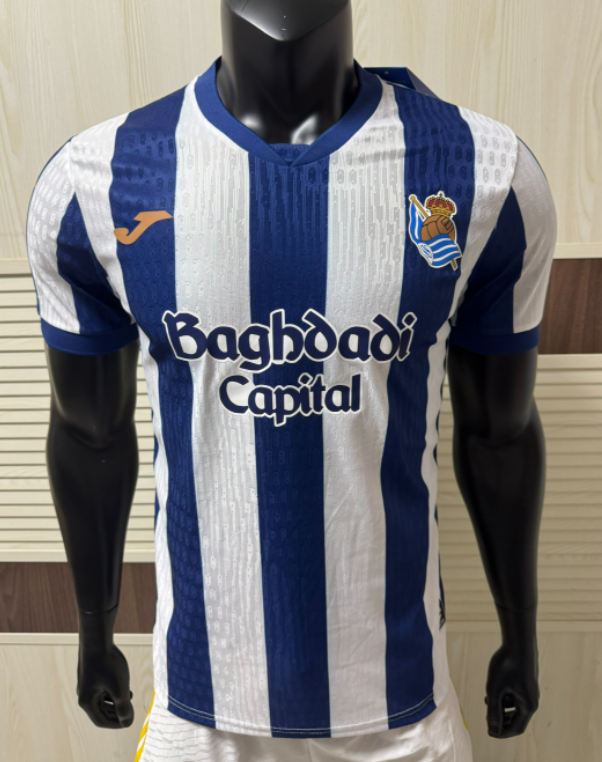 2026-27 Mens Real Sociedad home Player version soccer jersey