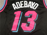2025 HEAT ADEBAYO #13 Black City Edition Top Quality Hot Pressing NBA Jersey (V领）