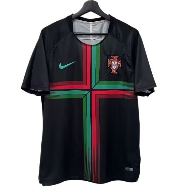 2018 Mens Portugal black Retro Training shirts