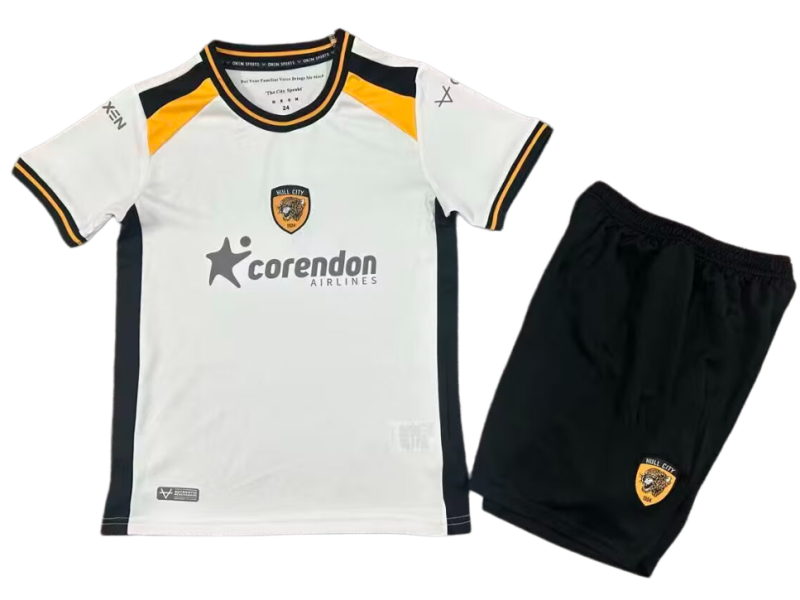 2026-27 Kids Hull City away white Soccer Jersey
