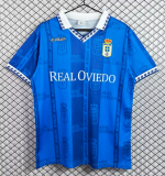 1997-1998 Real Oviedo Home blue Retro Soccer Jersey