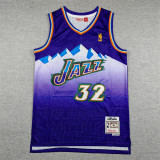 2025 JAZZ MALONE #32 Logoman Purple Top Quality Hot Pressing NBA Jersey