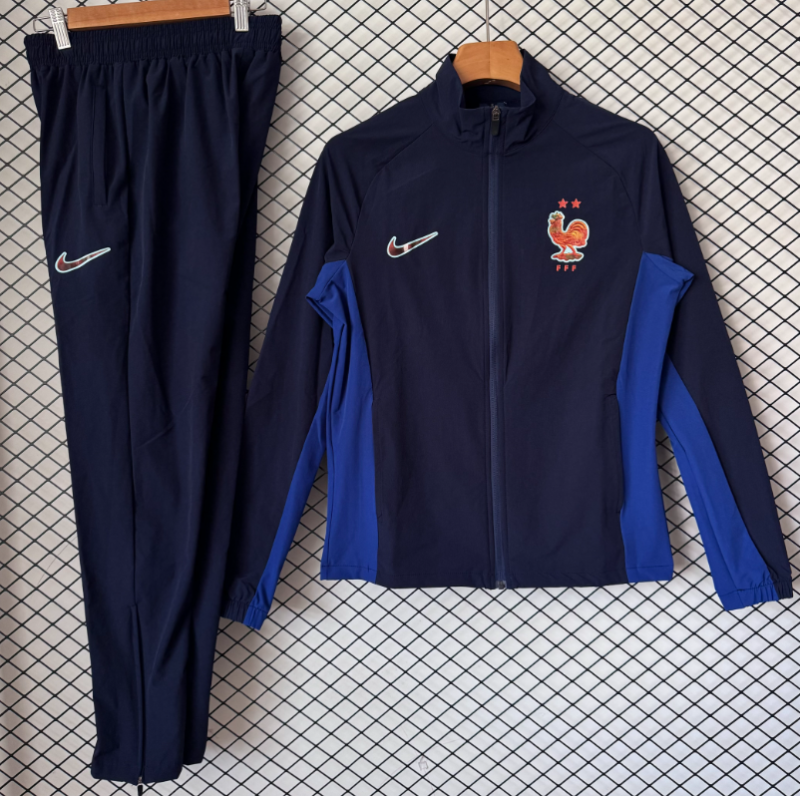 2026-27 France  cyan Windbreaker suit