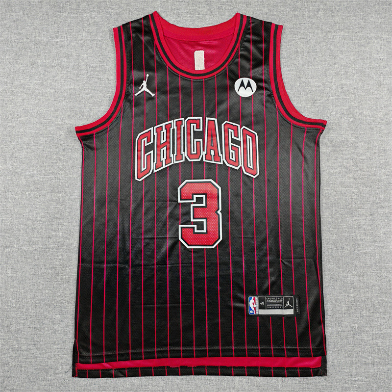 2026 BULLS GIDDEY #3 Black Top Quality Hot Pressing NBA Jersey (Statement Edition) 宣告版