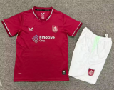 2026-27 Kids Burnley Home red Soccer Jersey
