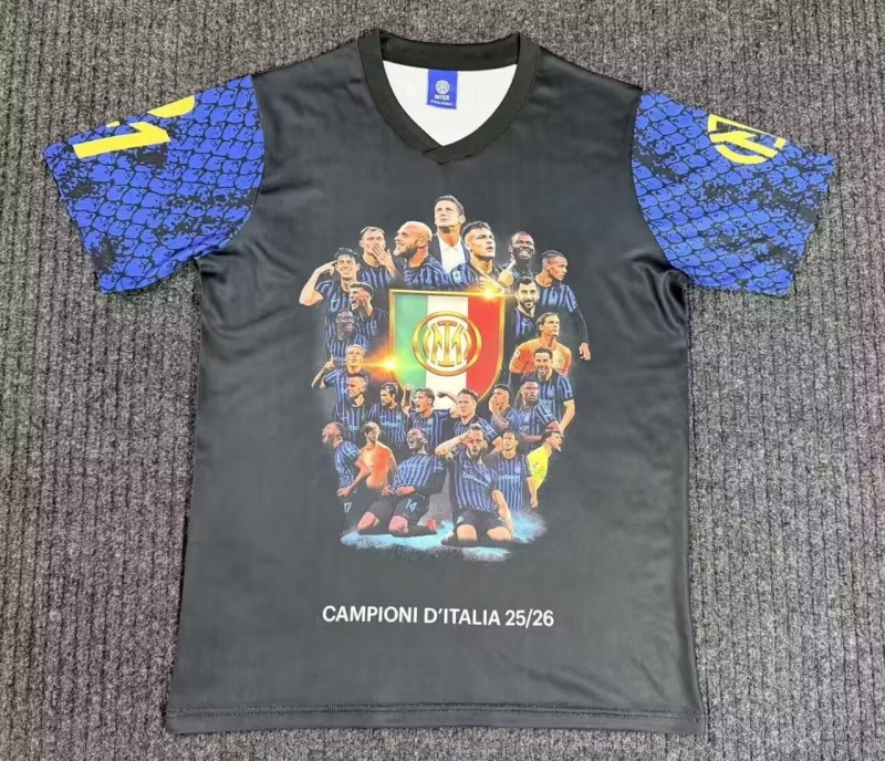 2026-27 Mens Inter Milan Champion Commemorative Edition soccer Jersey