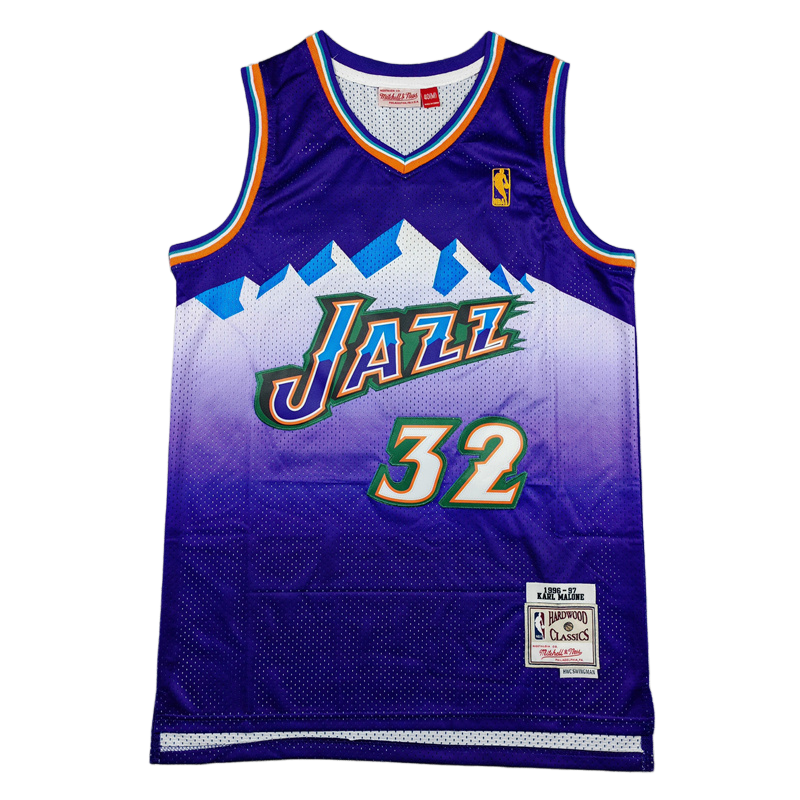 2025 JAZZ MALONE #32 Logoman Purple Top Quality Hot Pressing NBA Jersey