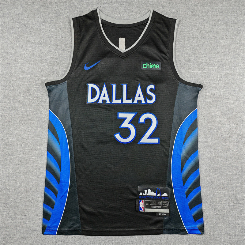 2026 Dallas Mavericks FLAGG #32 Black City Edition Top Quality Hot Pressing NBA Jersey(V领)