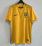 1996 Brazil Home yellow Retro Soccer Jersey