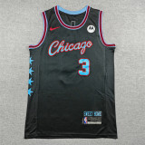 2026 BULLS GIDDEY #3 Black City Edition Top Quality Hot Pressing NBA Jersey