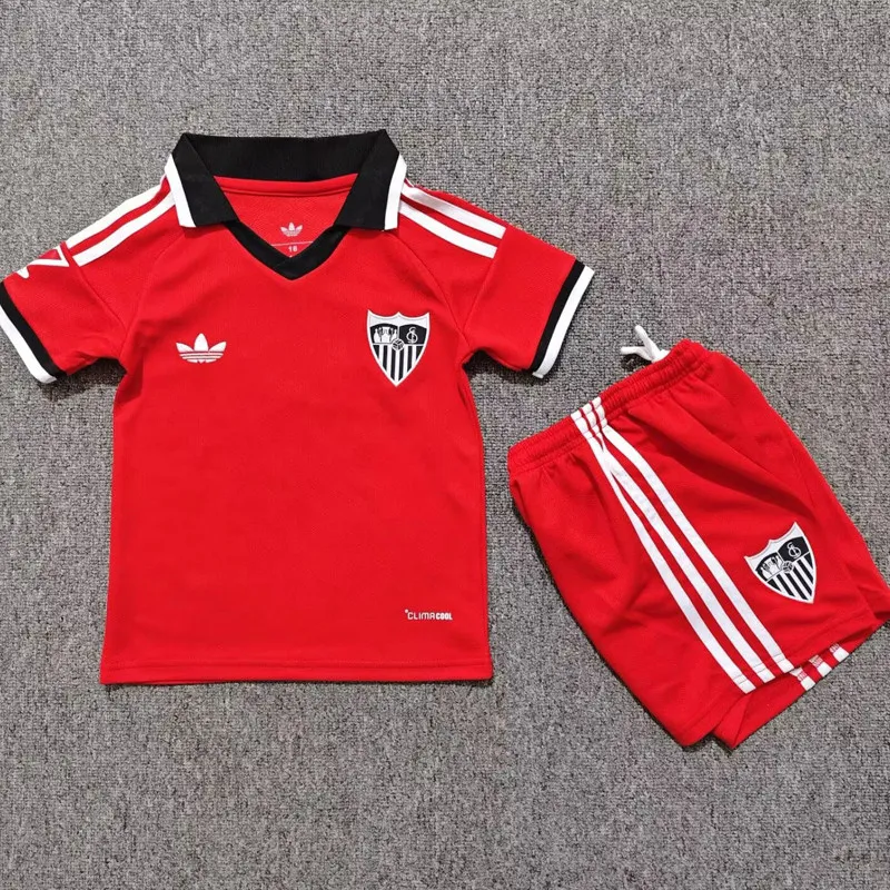 2026-27 Kids Sevilla away red soccer Jersey