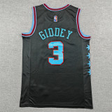 2026 BULLS GIDDEY #3 Black City Edition Top Quality Hot Pressing NBA Jersey