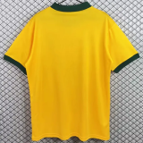 1982 Brazil Home yellow Retro Soccer Jersey