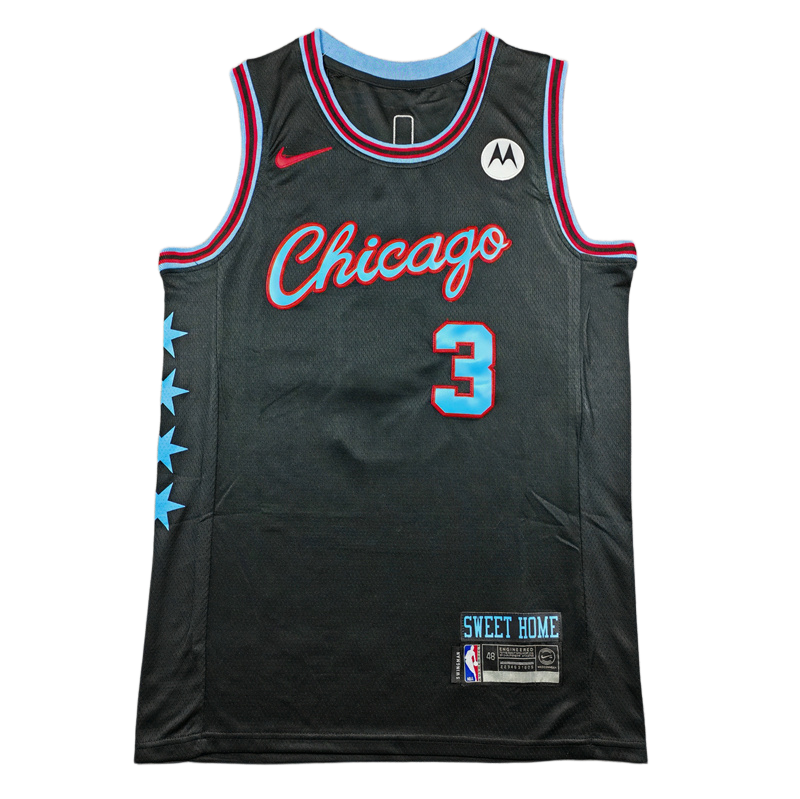2026 BULLS GIDDEY #3 Black City Edition Top Quality Hot Pressing NBA Jersey