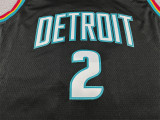 2026 PISTONS CUNNINGHAM #2 Black City Edition Top Quality Hot Pressing NBA Jersey