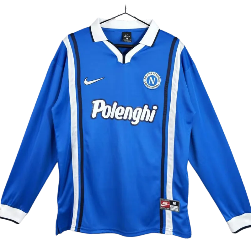 1997-1998 Napoli home Retro Long Sleeve Soccer Jersey