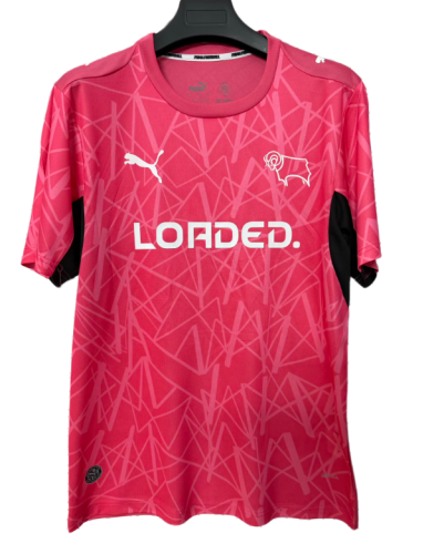 2026-27 Mens Derby County away pink soccer jersey