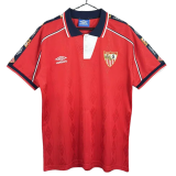 1998-2001 Mens Sevilla away red Retro Soccer Jersey