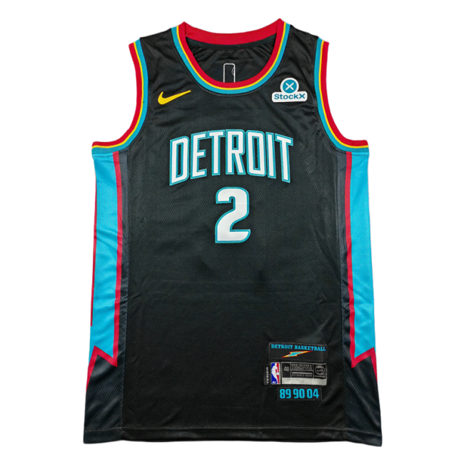 2026 PISTONS CUNNINGHAM #2 Black City Edition Top Quality Hot Pressing NBA Jersey