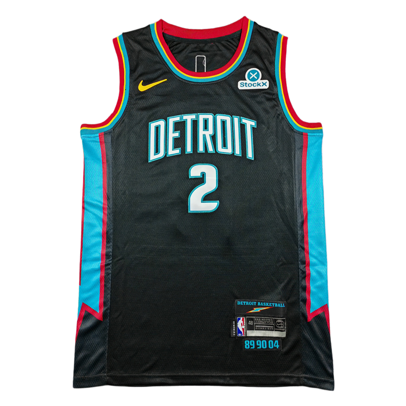 2026 PISTONS CUNNINGHAM #2 Black City Edition Top Quality Hot Pressing NBA Jersey