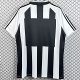 1991-1992 Mens Udinese home black white Retro Soccer Jersey